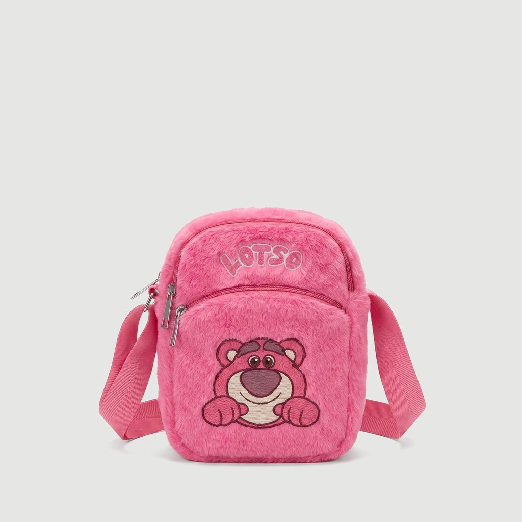Bolsa Feminina em Poliéster Rosa Disney