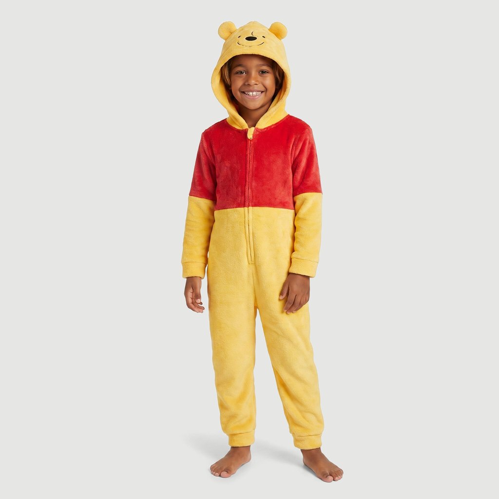 Pijama Manga Longa Infantil em Algodão Amarelo Disney