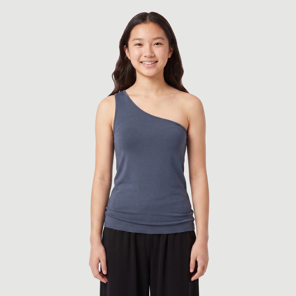 Blusa Regular Feminina Sem Manga em Poliéster Cinza Love Trend