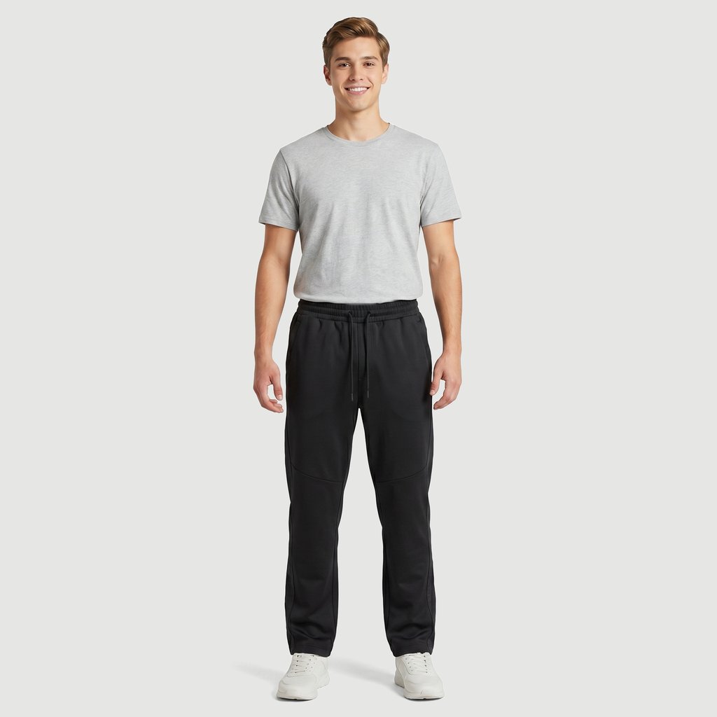 Calça Jogger Masculina Esporte em Poliéster Preto Norton