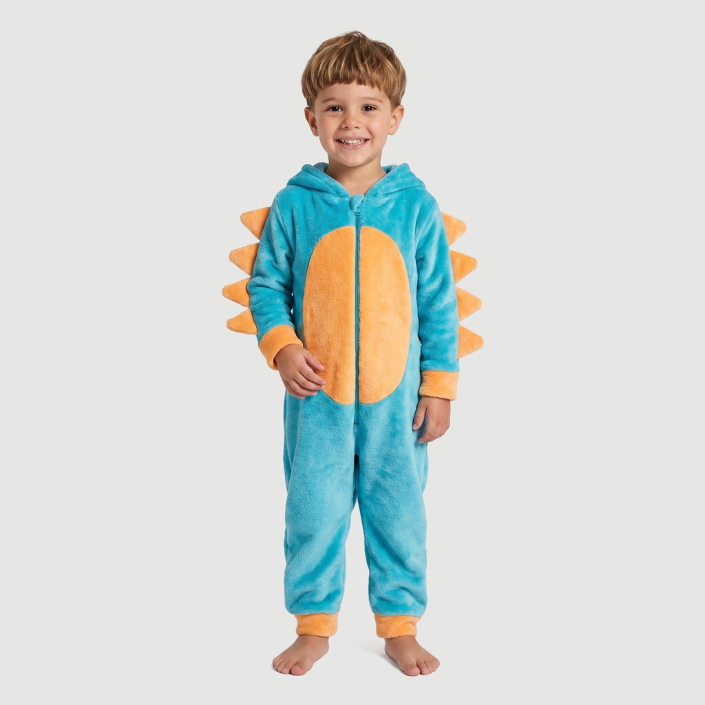 Pijama Manga Longa Infantil em Algodão Azul Toys & Kids
