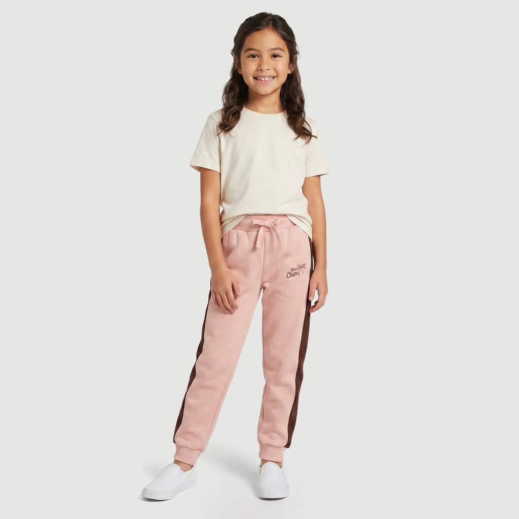 Calça Regular Feminina em Poliéster Rosa Yeapp