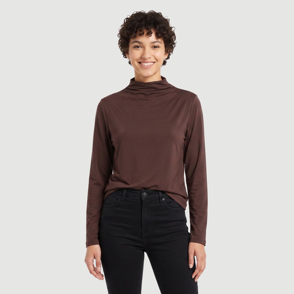Blusa  Plus Size  Marrom - Viva Plus