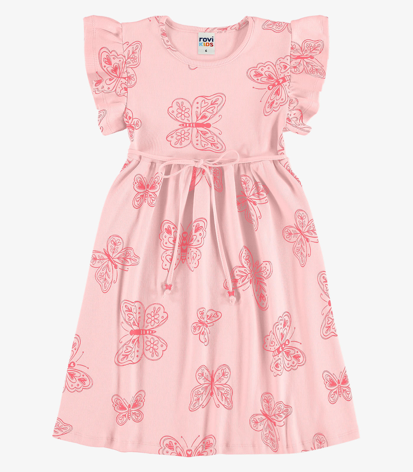 Vestido Menina Infantil Ribana Rovi Kids Rosa