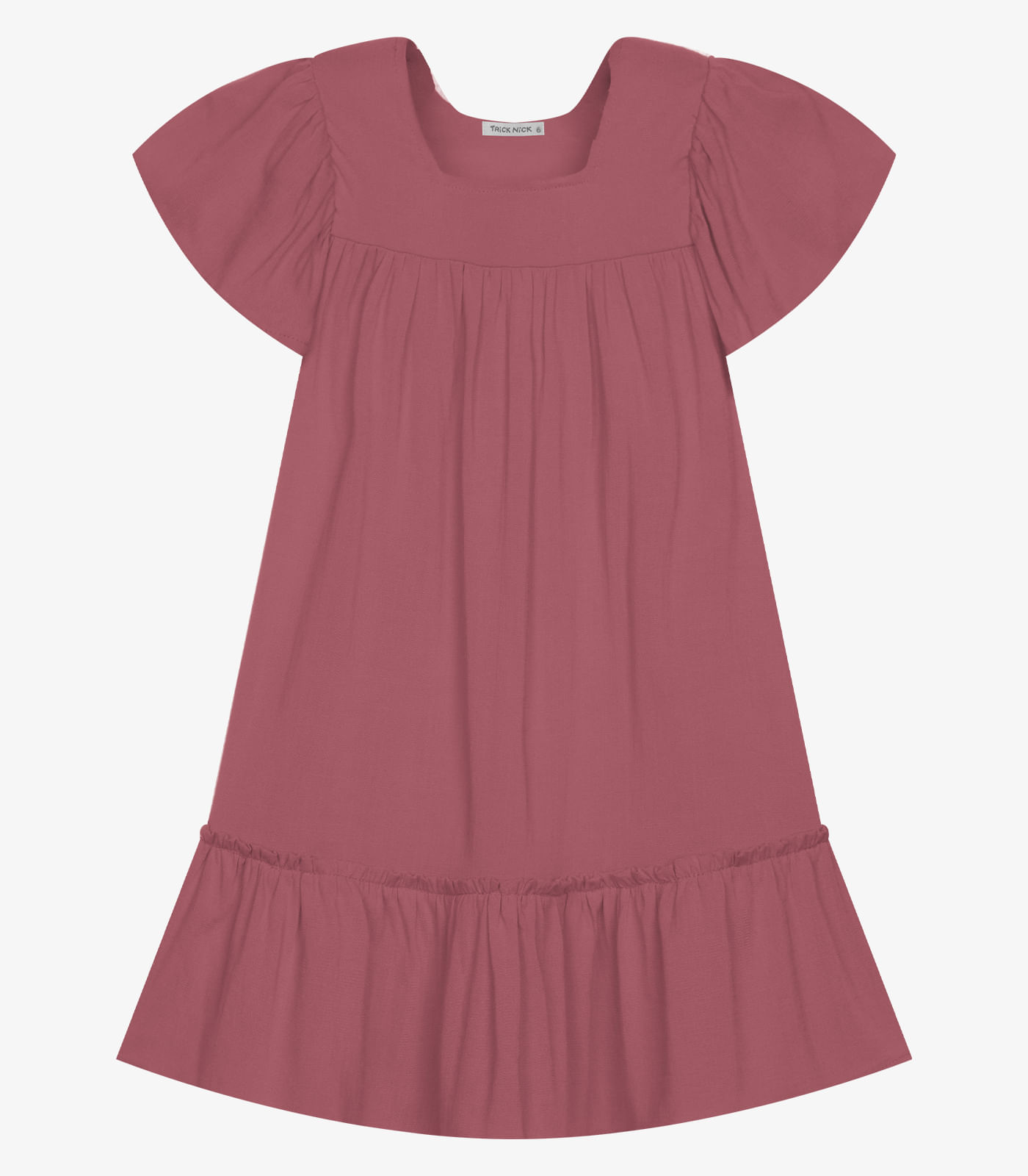 Vestido Infantil Viscose Liso Trick Nick Rosa