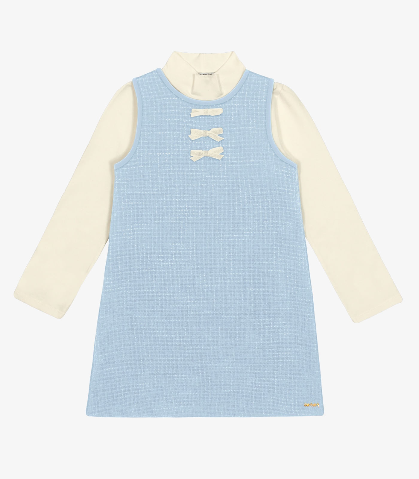 Conjunto Vestido com Blusa Trick Nick Azul