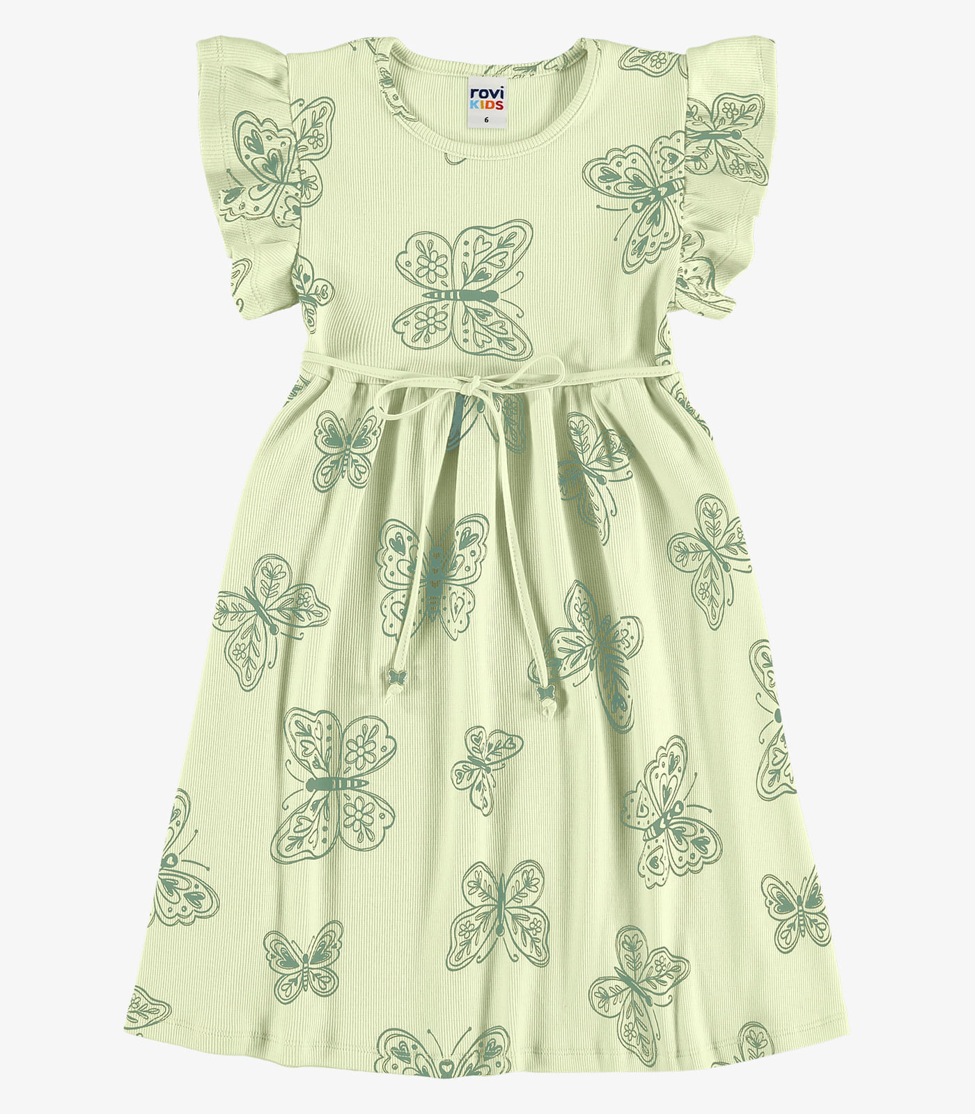 Vestido Menina Infantil Ribana Rovi Kids Verde