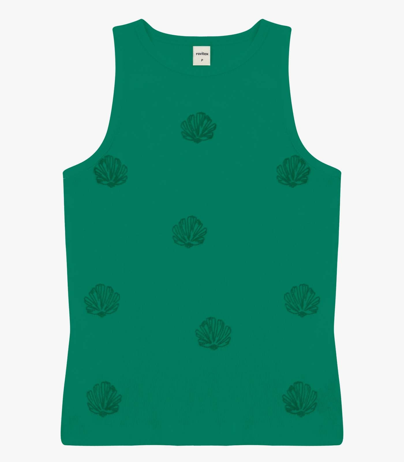Regata Feminina Ribana Com Estampa Rovitex Verde