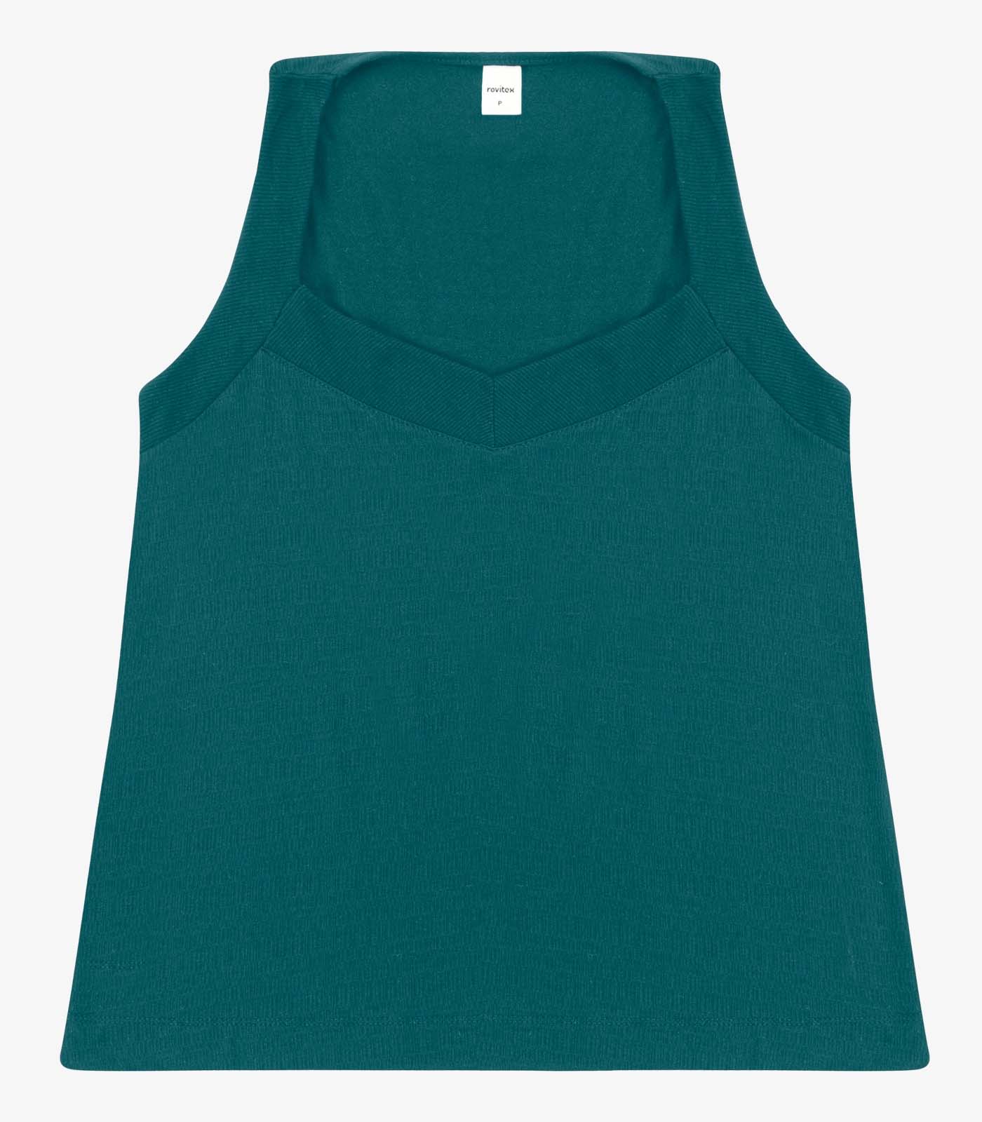Regata Feminina Visco Maquinetada Rovitex Verde