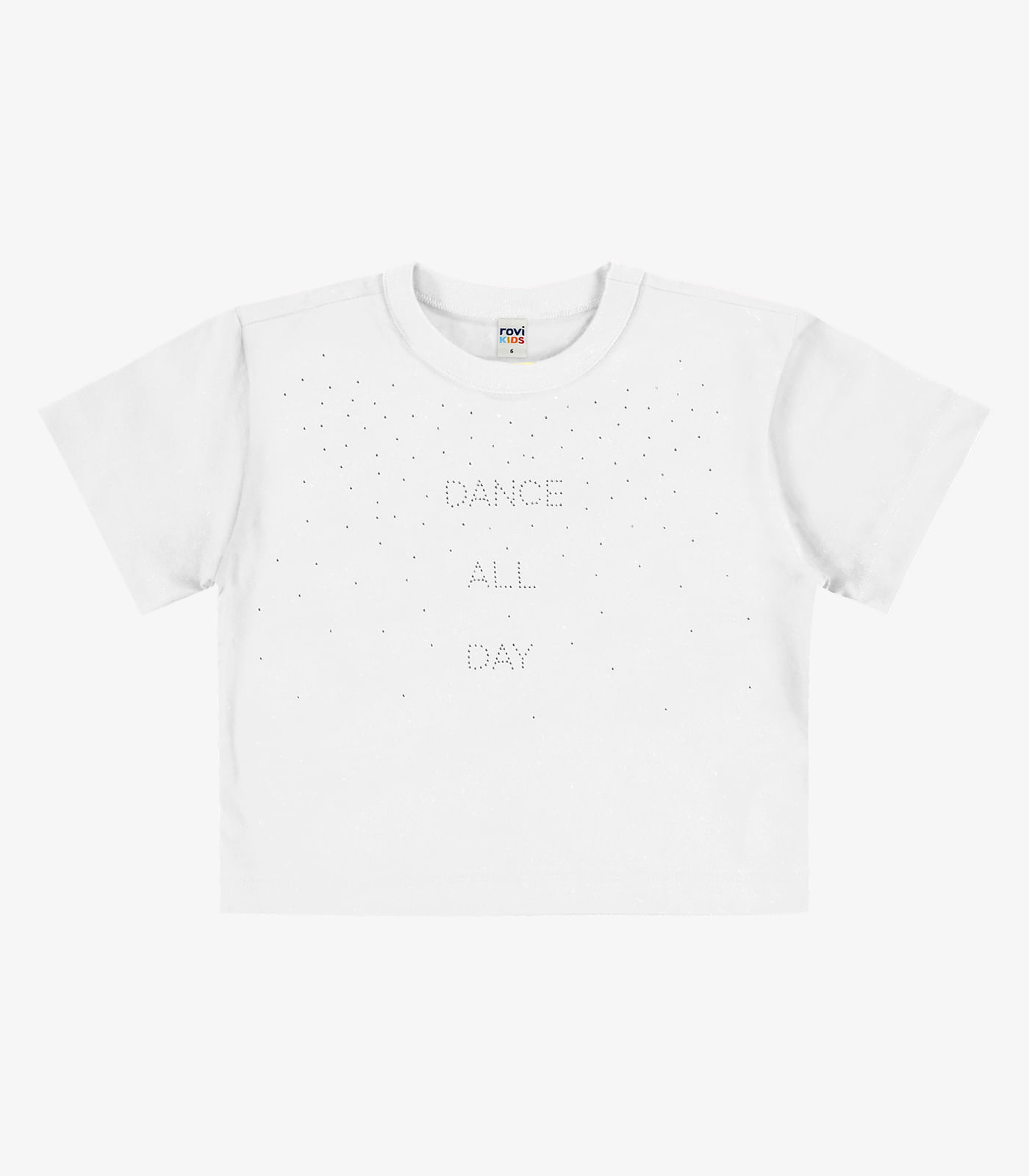 Blusa Feminina Infantil Meia Malha Rovi Kids Branco