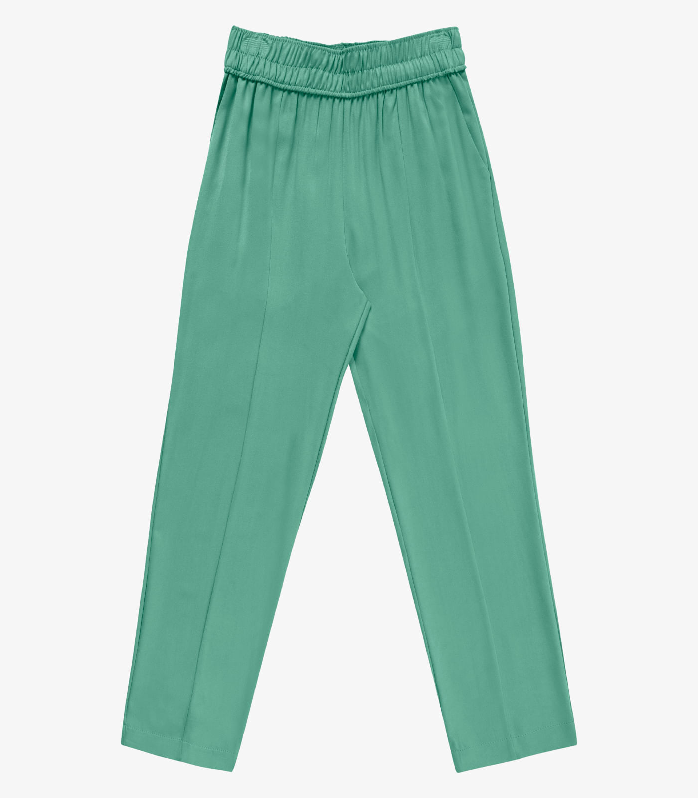 Calça Feminina Reta Em Viscose Endless Verde