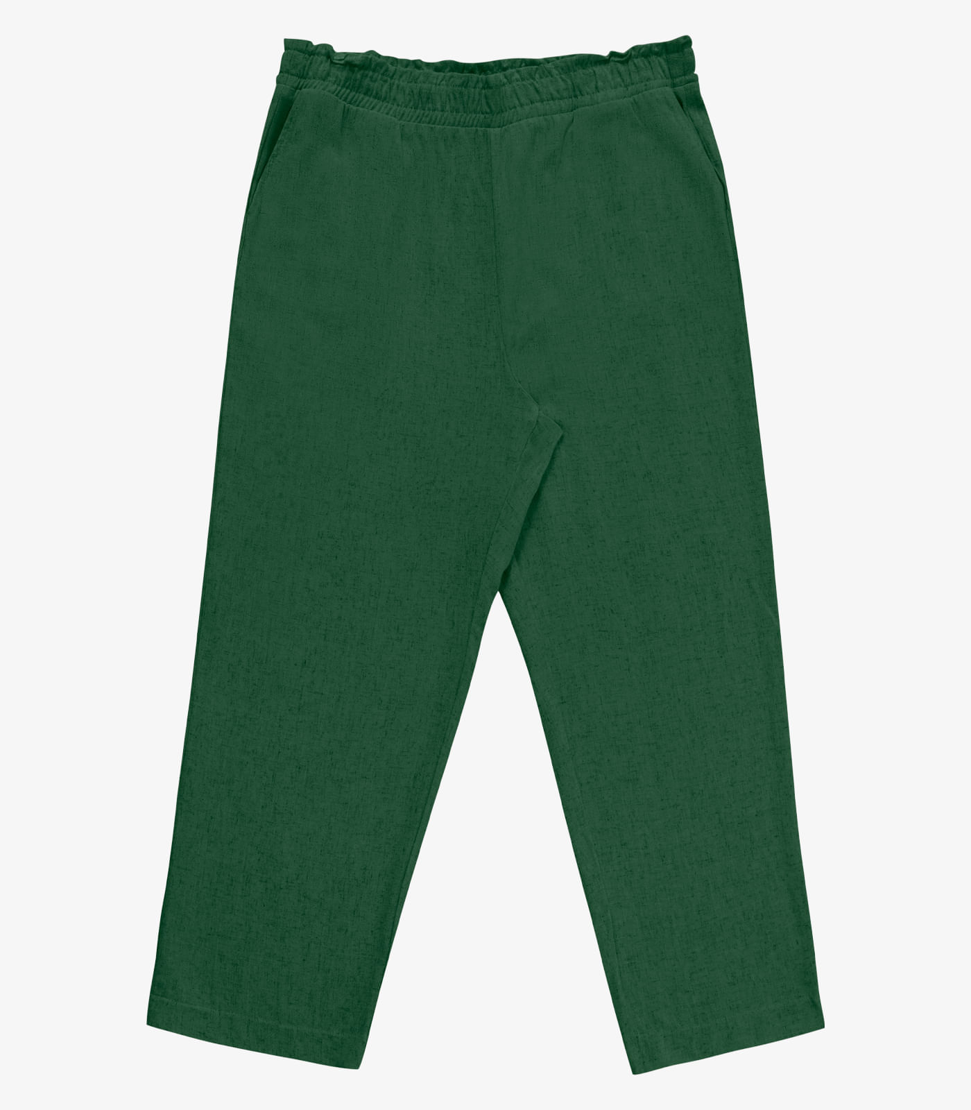 Calça Feminina Reta Linho Secret Glam Verde