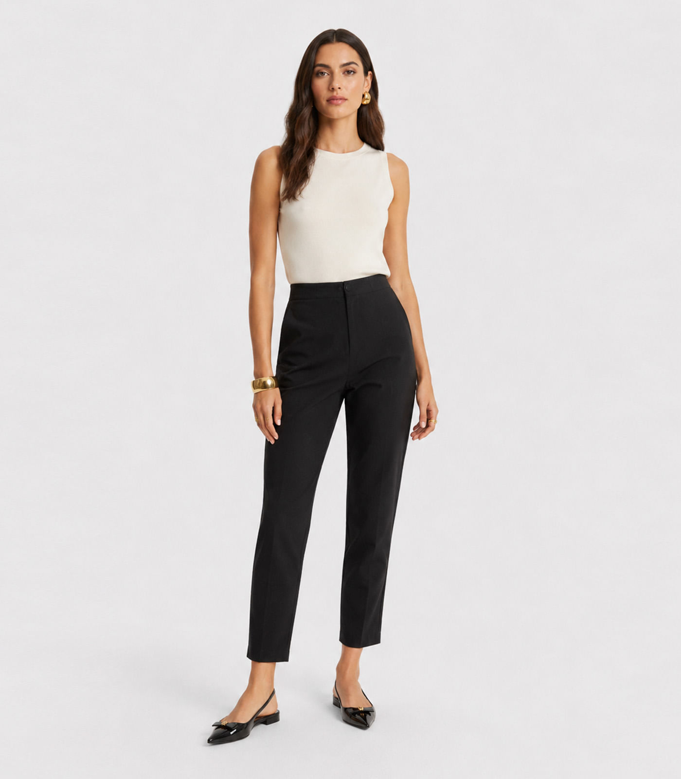 Calça Feminina Em Alfaiataria Verena Endless Preto