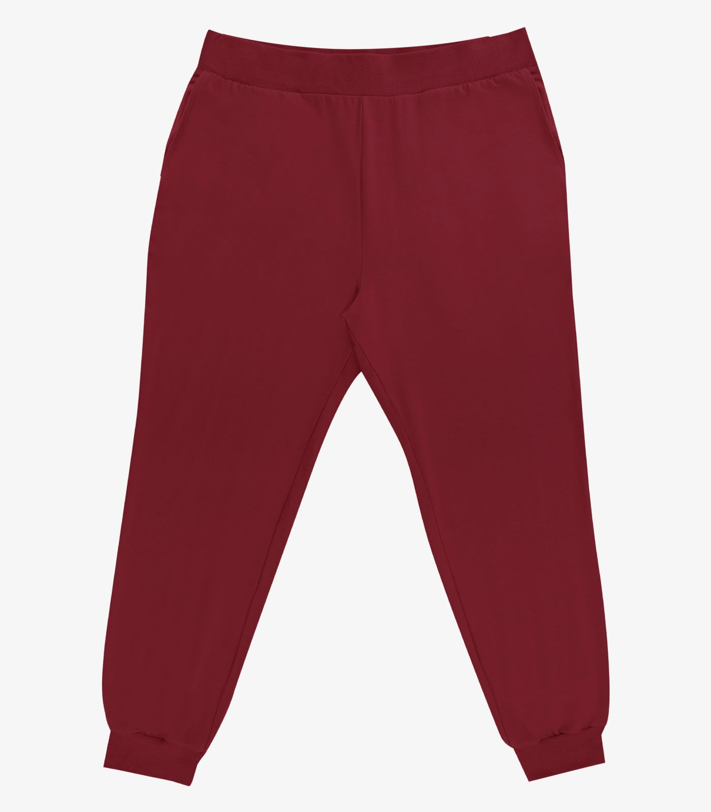 Calça Jogger Feminina Plus Size Secret Glam Vermelho