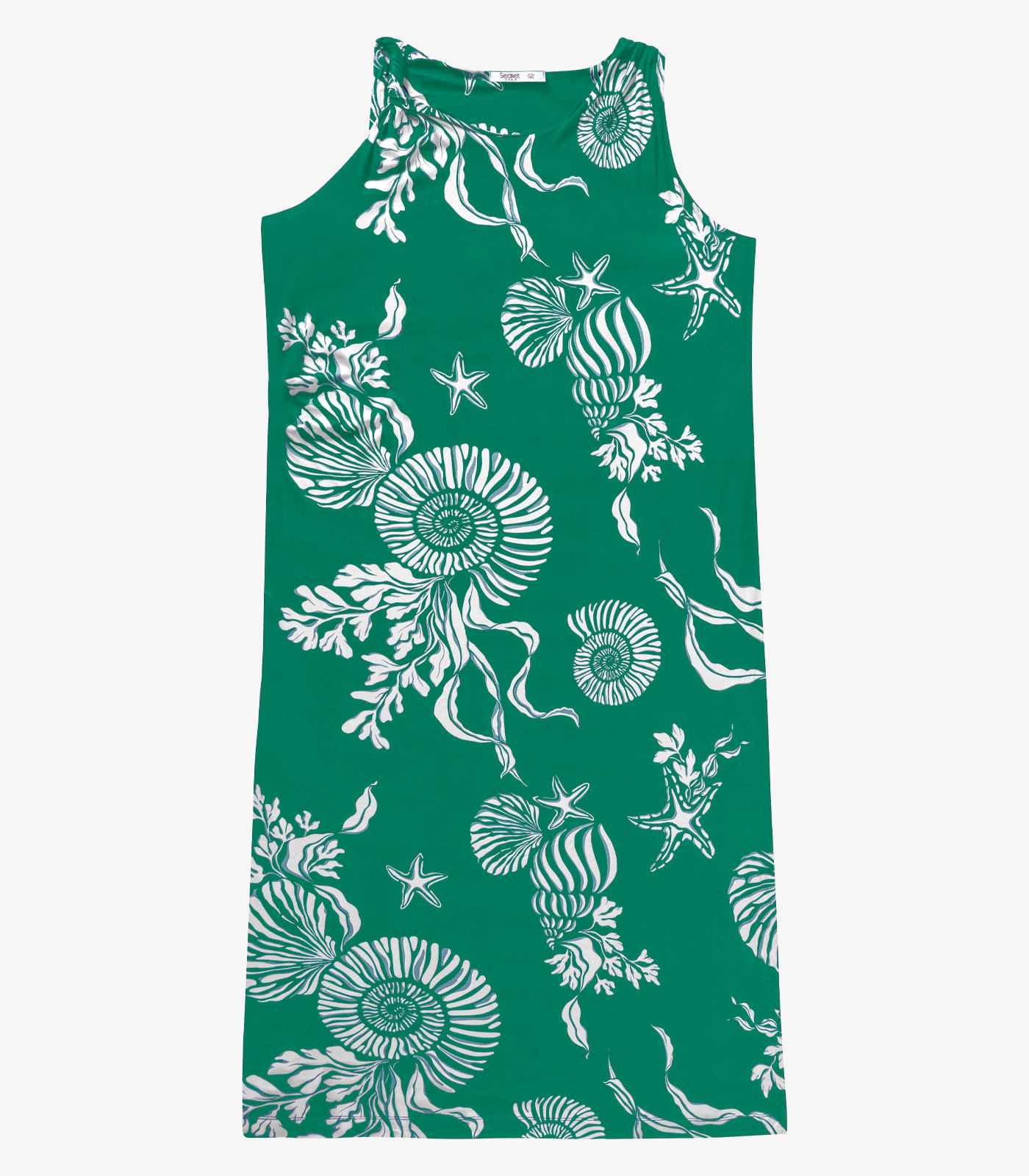Vestido Midi Estampado Secret Glam Verde