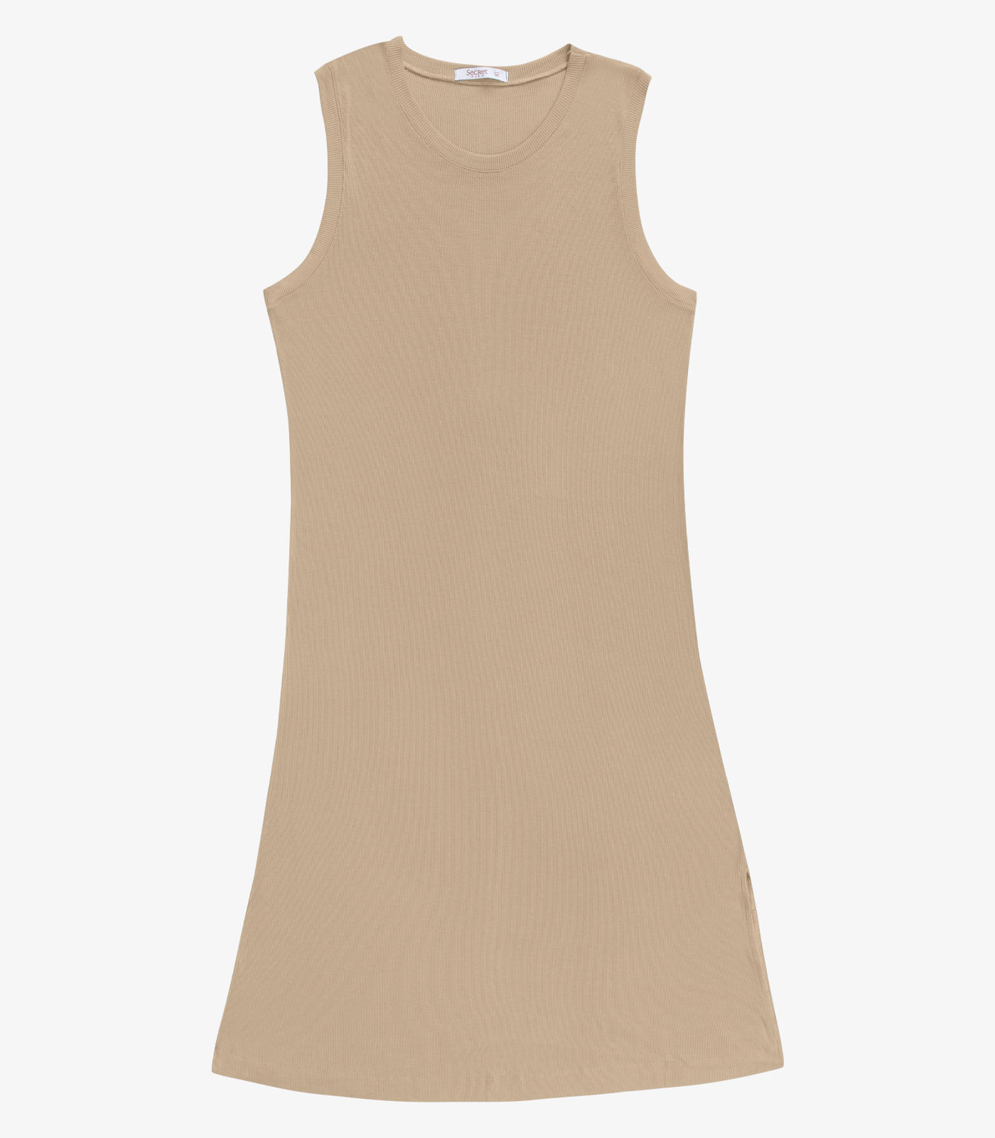 Vestido Feminino Midi Plus Size Secret Marrom