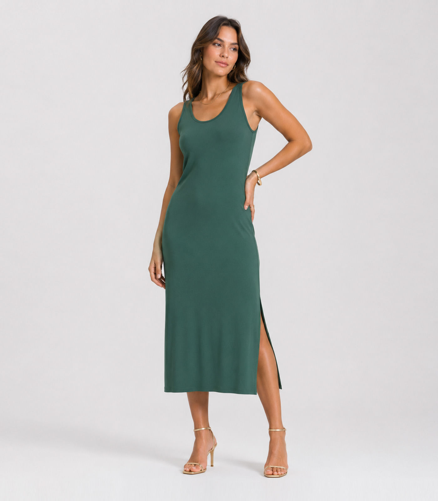 Vestido Midi Feminino Select Verde
