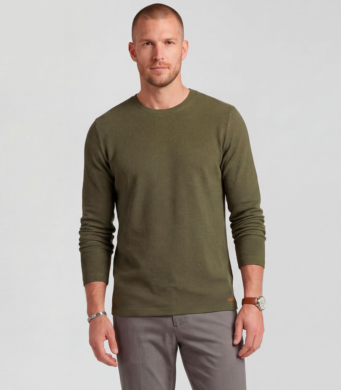 Camiseta Manga Longa Diametro Verde