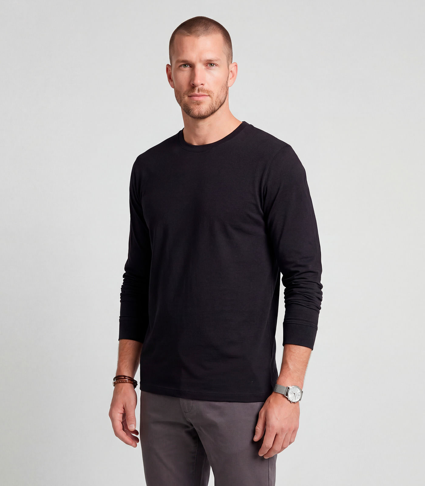 Camiseta Manga Longa Diametro Preto