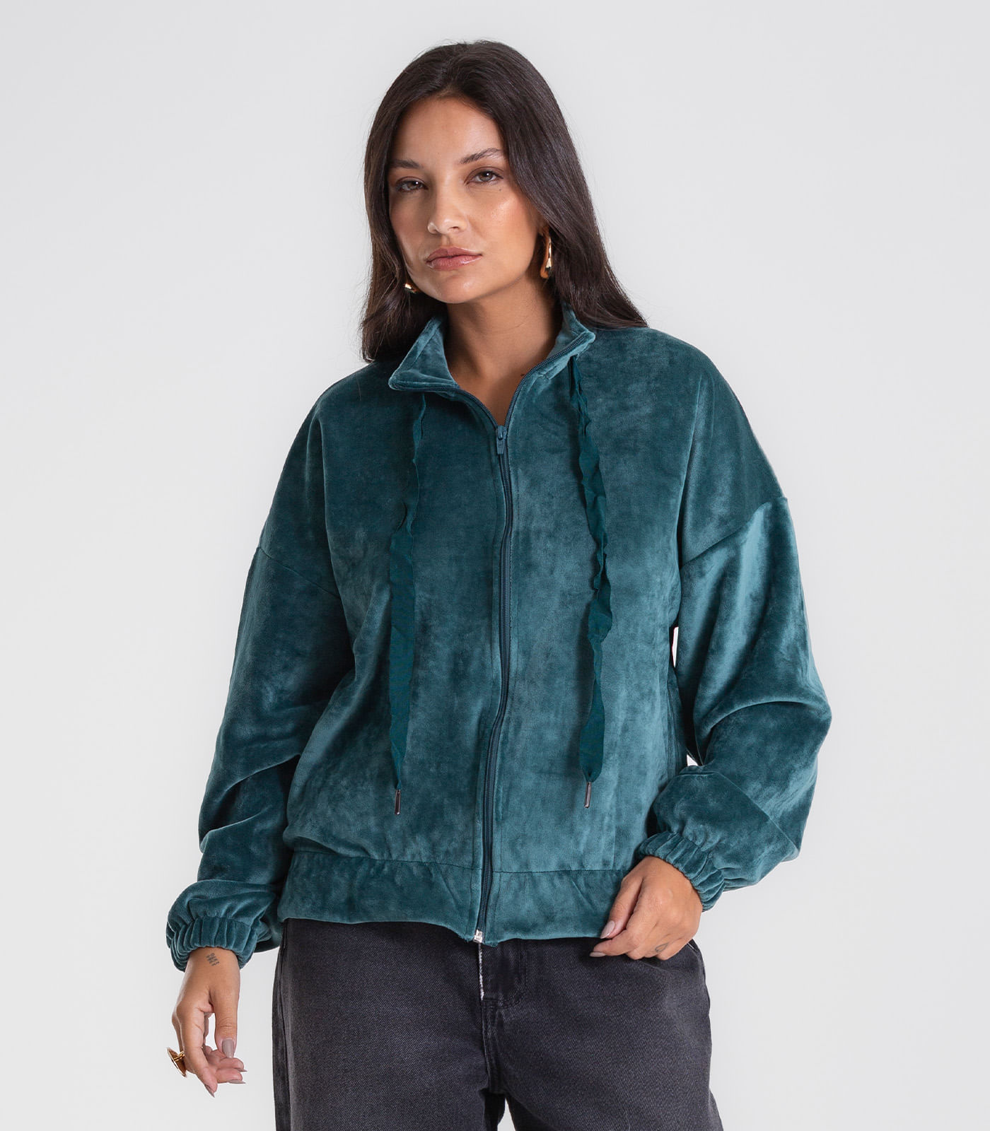 Jaqueta Endless Plush Feminina Verde