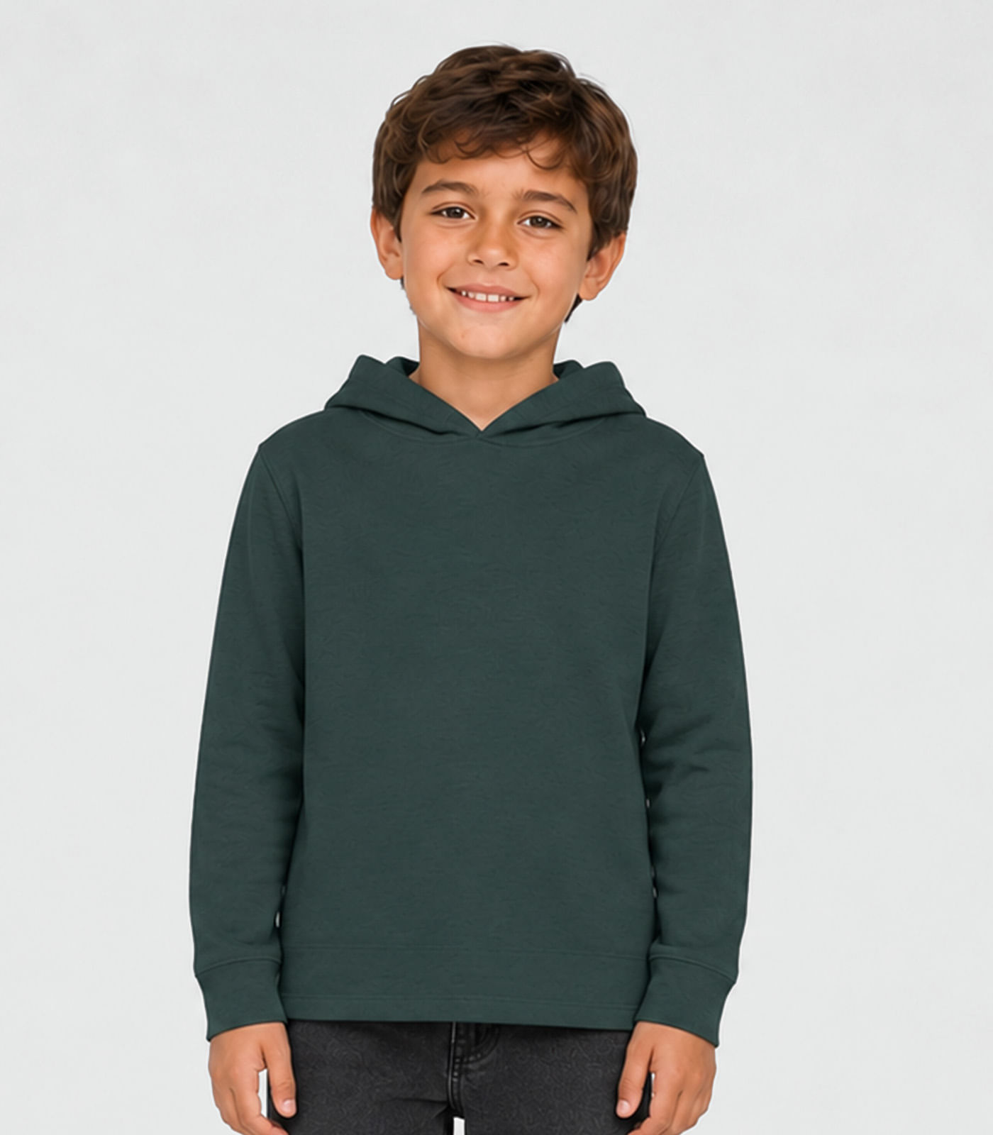 Blusão Com Capuz Moleton Penteado Masculino Select Verde