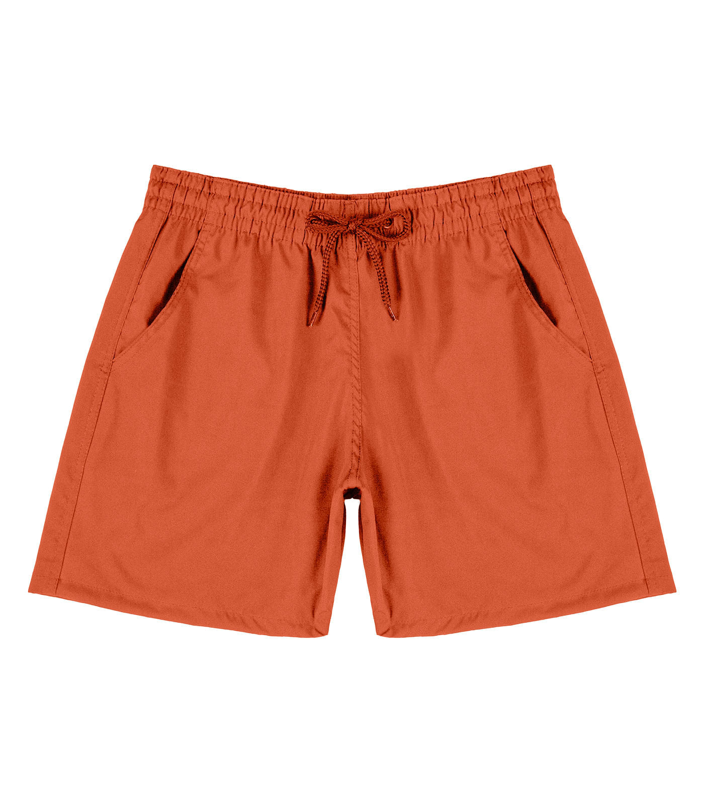 Bermuda Masculina Com Bolsos De Tactel Select Laranja
