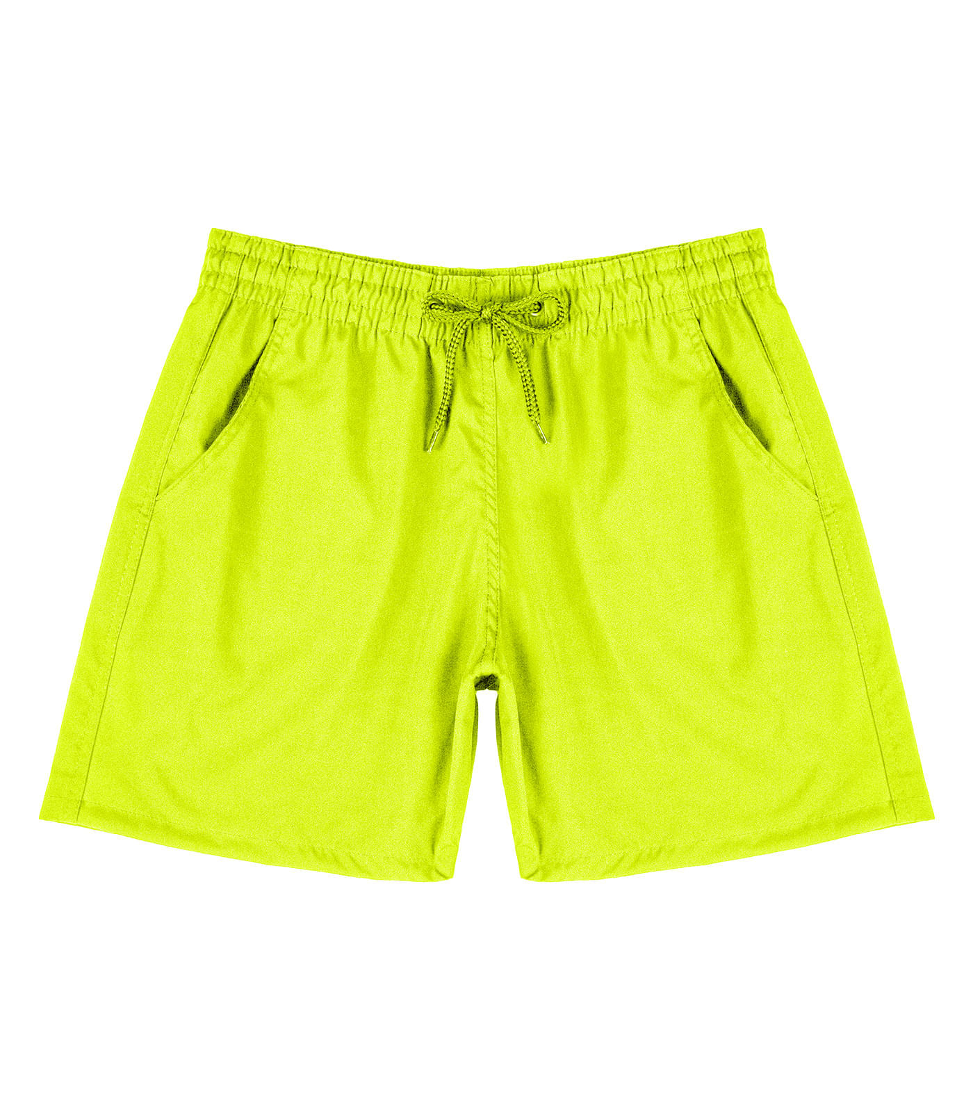 Bermuda Masculina Com Bolsos De Tactel Select Amarelo