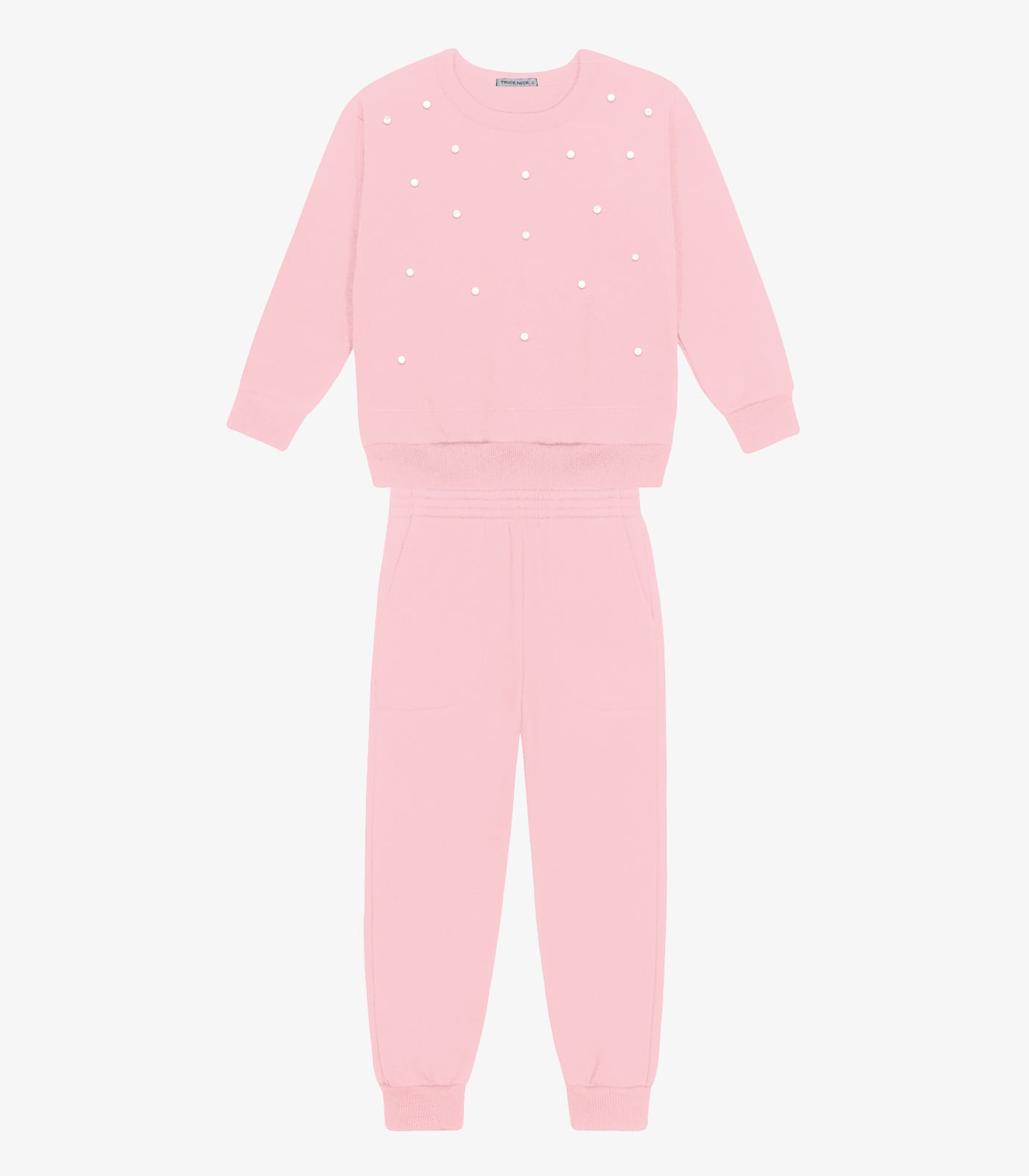 Conjunto Blusão com Calça Menina Trick Nick Rosa