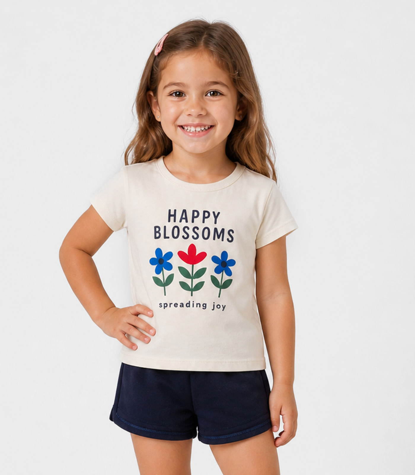 Conjunto Feminino Short e Blusa Estampada Select Bege