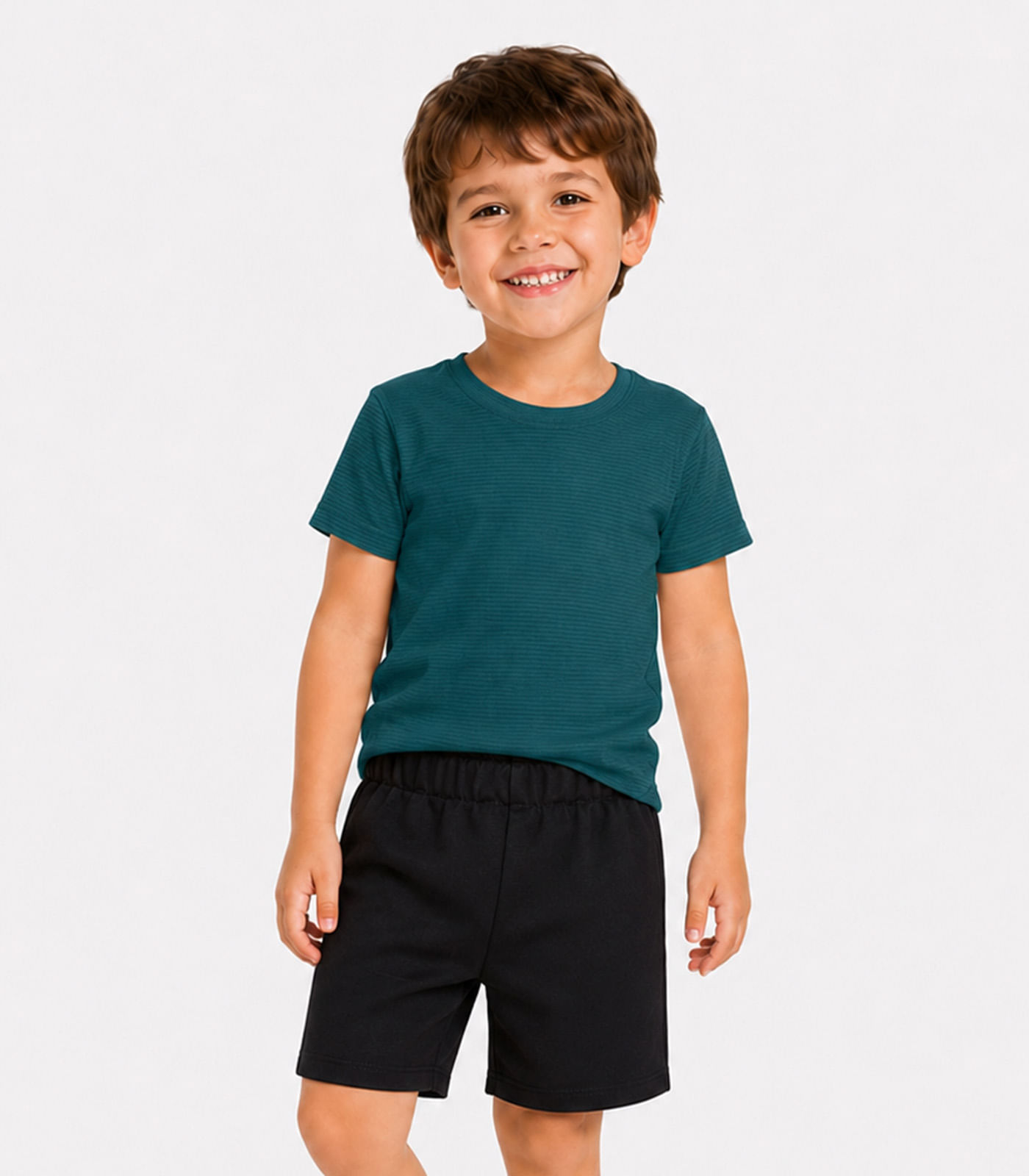 Conjunto Camiseta Com Bermuda Infantil Select Verde