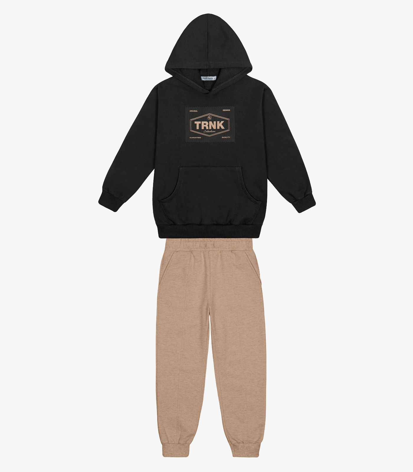 Conjunto Blusão Com Capuz E Calça Trick Nick Preto