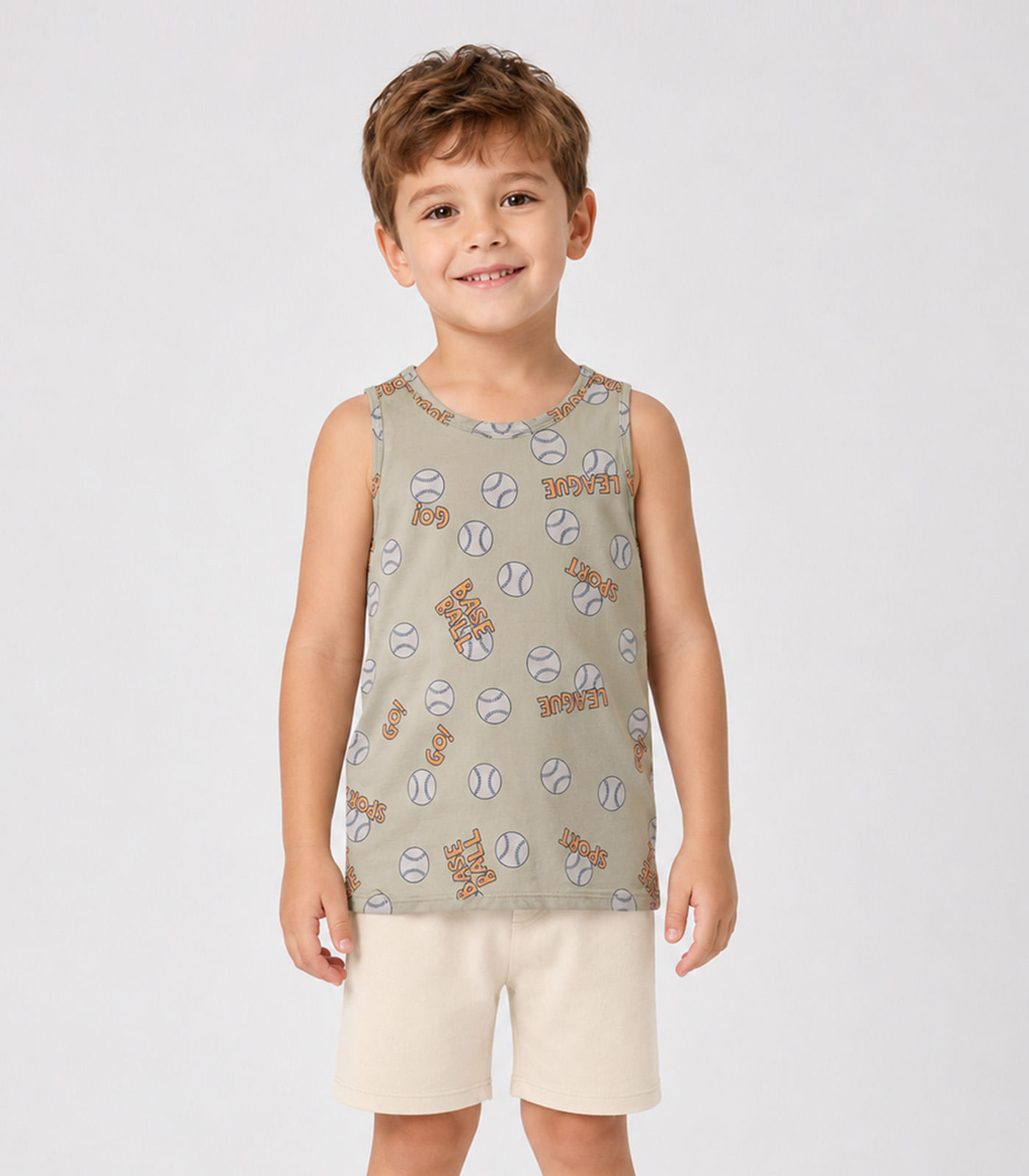 Conjunto Infantil Machão e Bermuda Select Verde