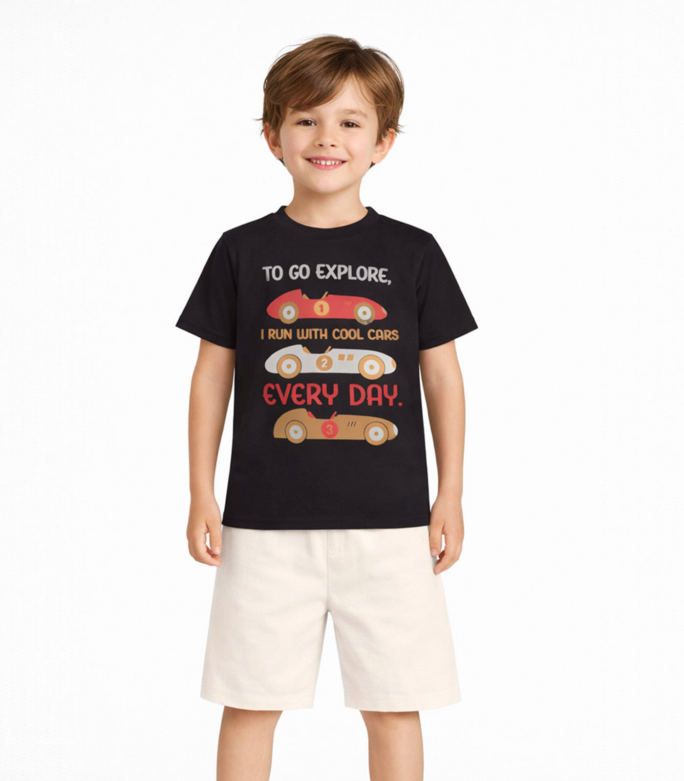 Conjunto Masculino Camiseta E Bermuda Select Bege