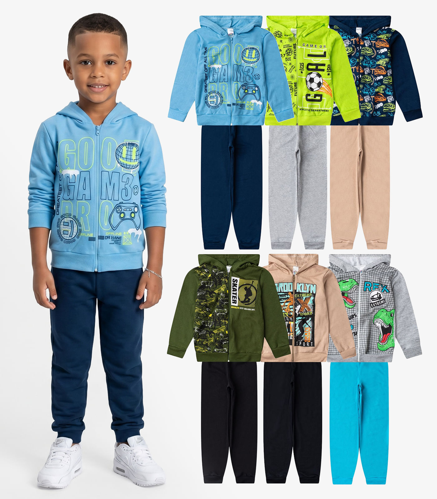 Conjunto Menino Moletom E Calça Sortido Select Sortida