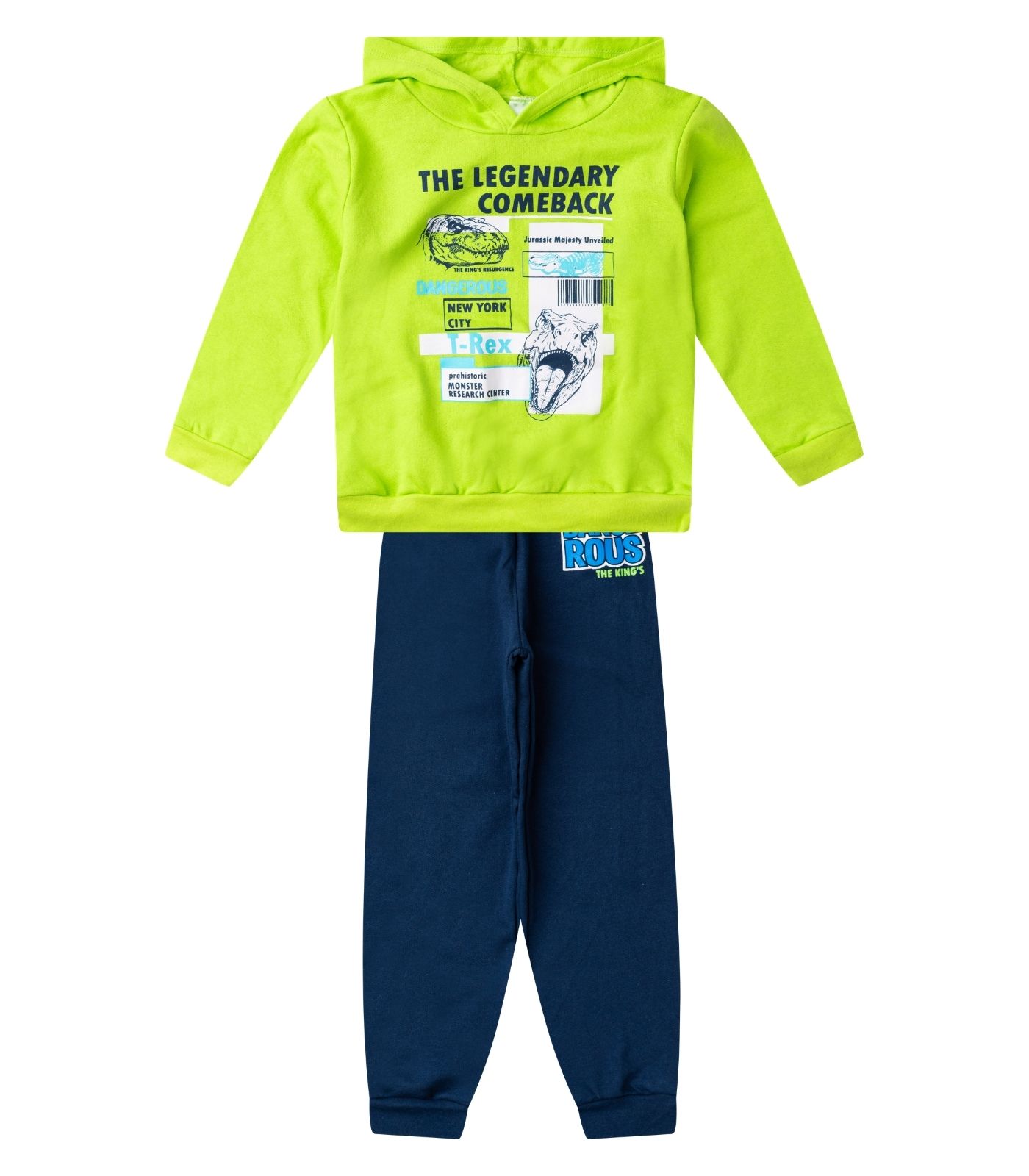 Conjunto Moletom Menino Blusão E Calça Select Verde