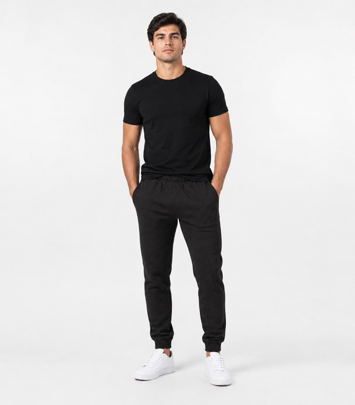 Calça Jooger Masculina Moletom Peluciado Select Preto