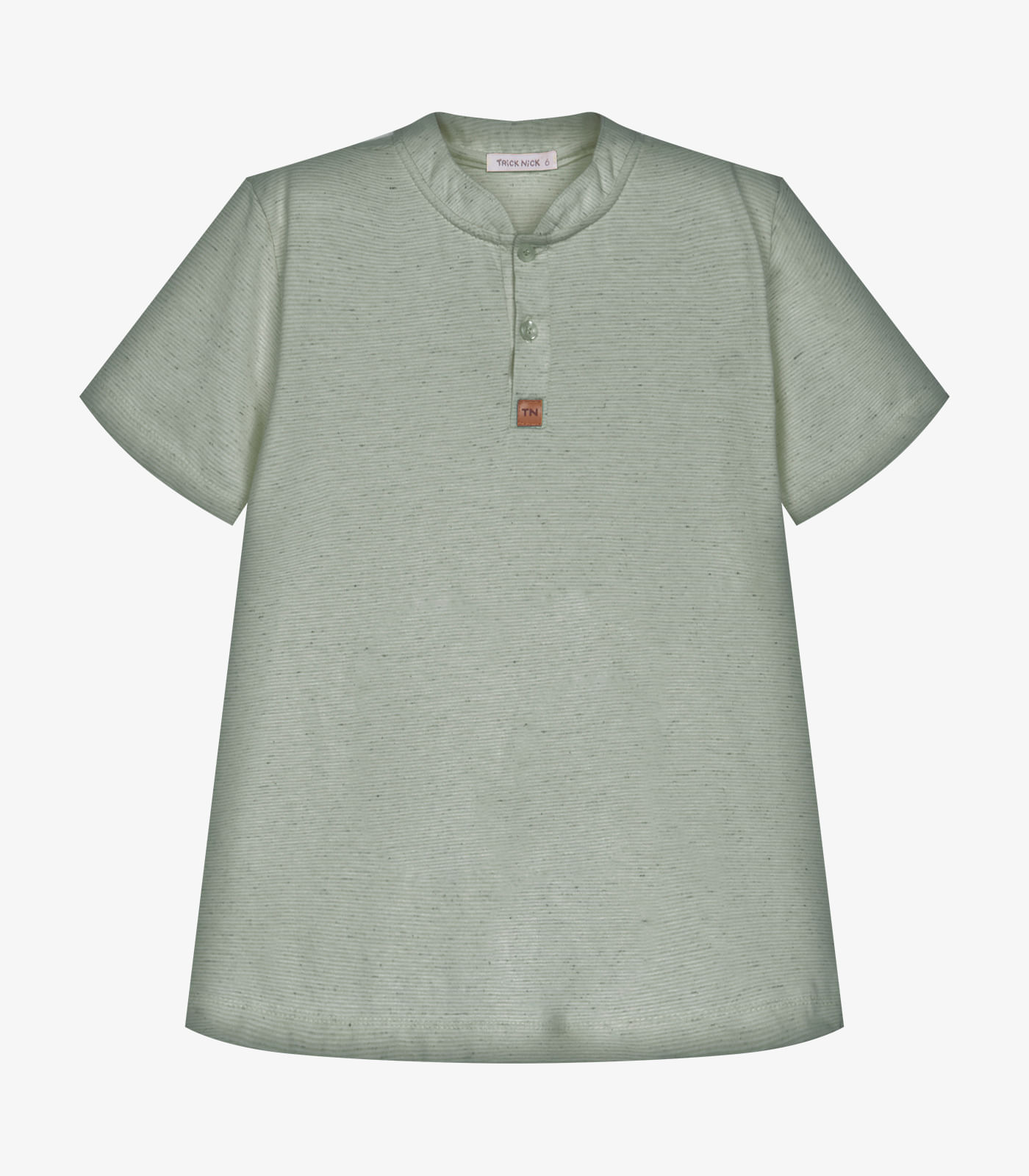 Camiseta Infantil  Masculina Meia Malha Trick Nick Verde