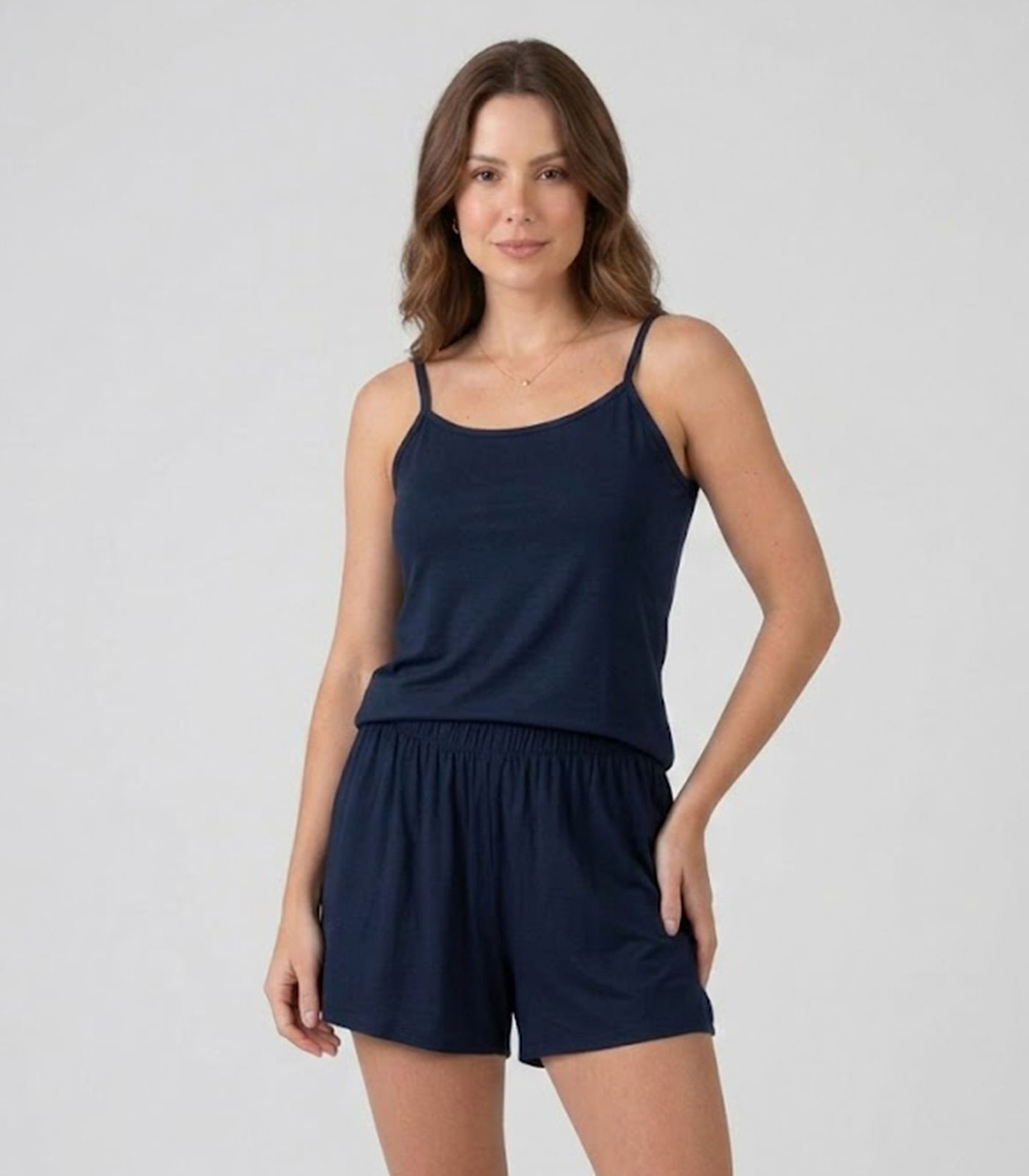 Pijama Feminino De Alças Select Preto
