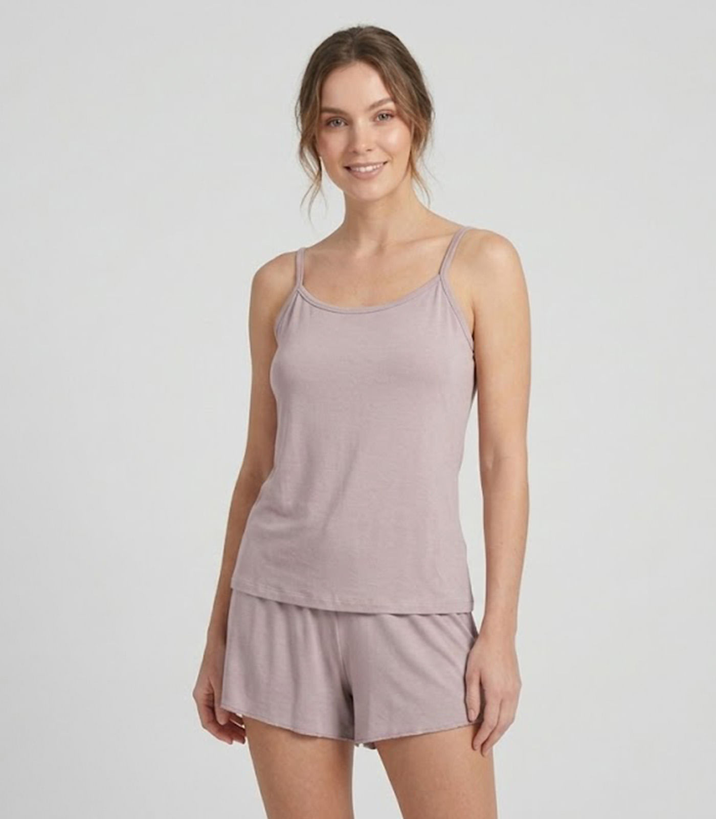 Pijama Feminino De Alças Select Rosa