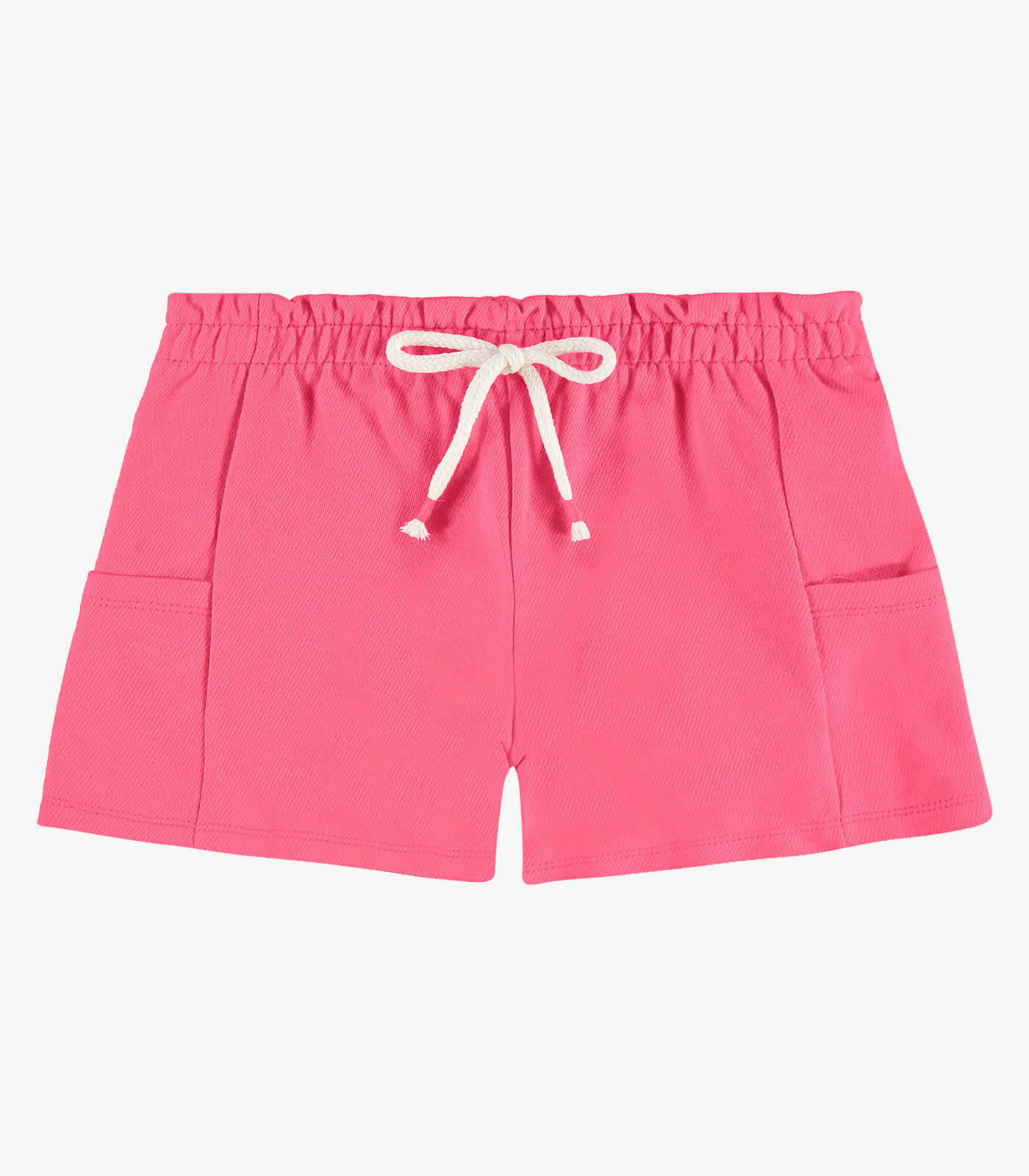 Shorts Infantil Feminino Moletom Rovi Kids Rosa