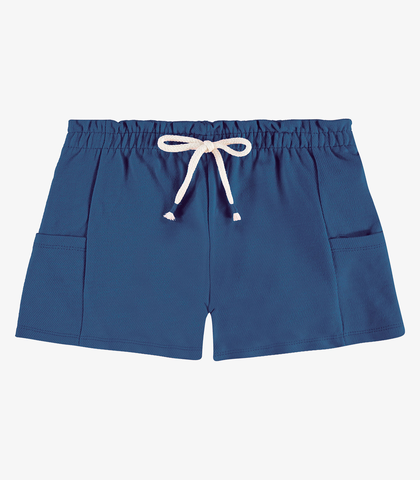 Shorts Infantil Feminino Moletom Rovi Kids Azul