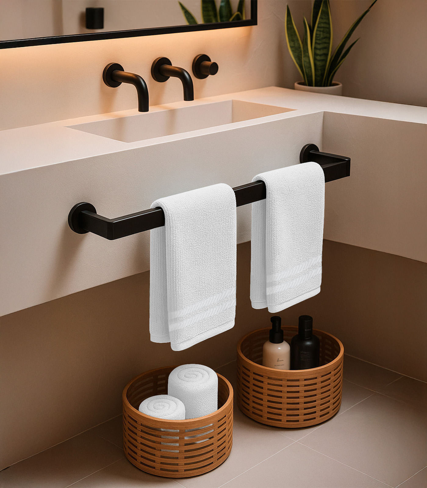 Kit 2 Toalhas De Rosto De Algodão Rovitex Home Branco