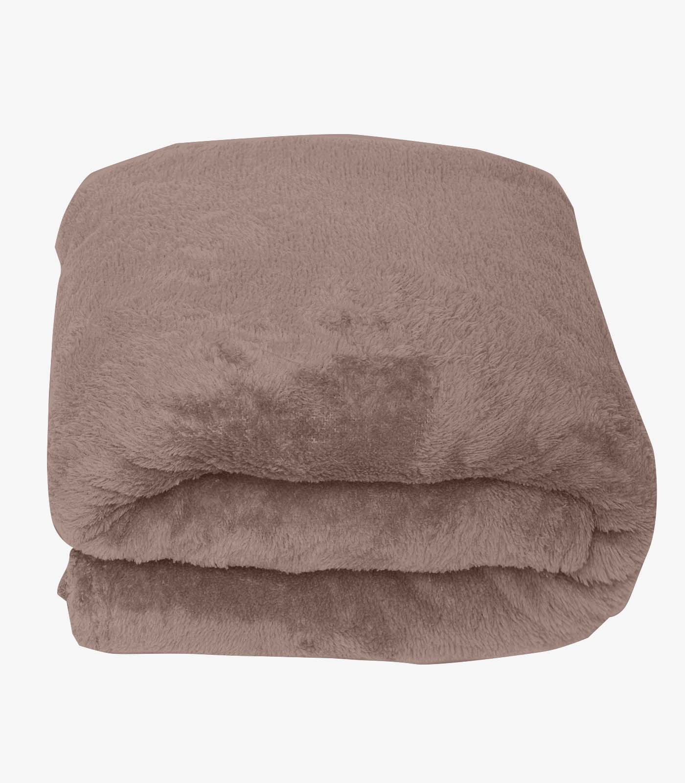 Manta De Microfibra Lisa Queen Rovitex Home Rosa