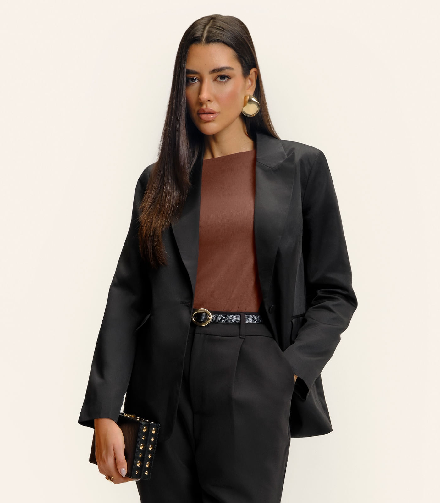 Blazer Feminino Em  Alfaiataria Endless Preto