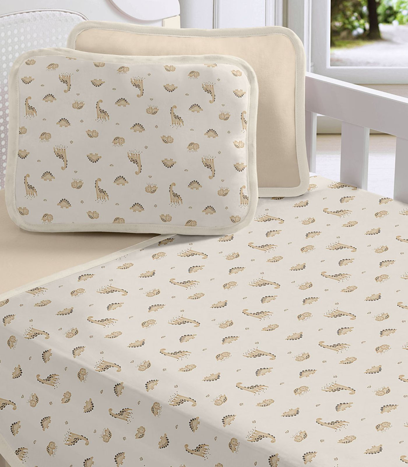 Jogo Cama Baby Estampado Vivaldi Bege
