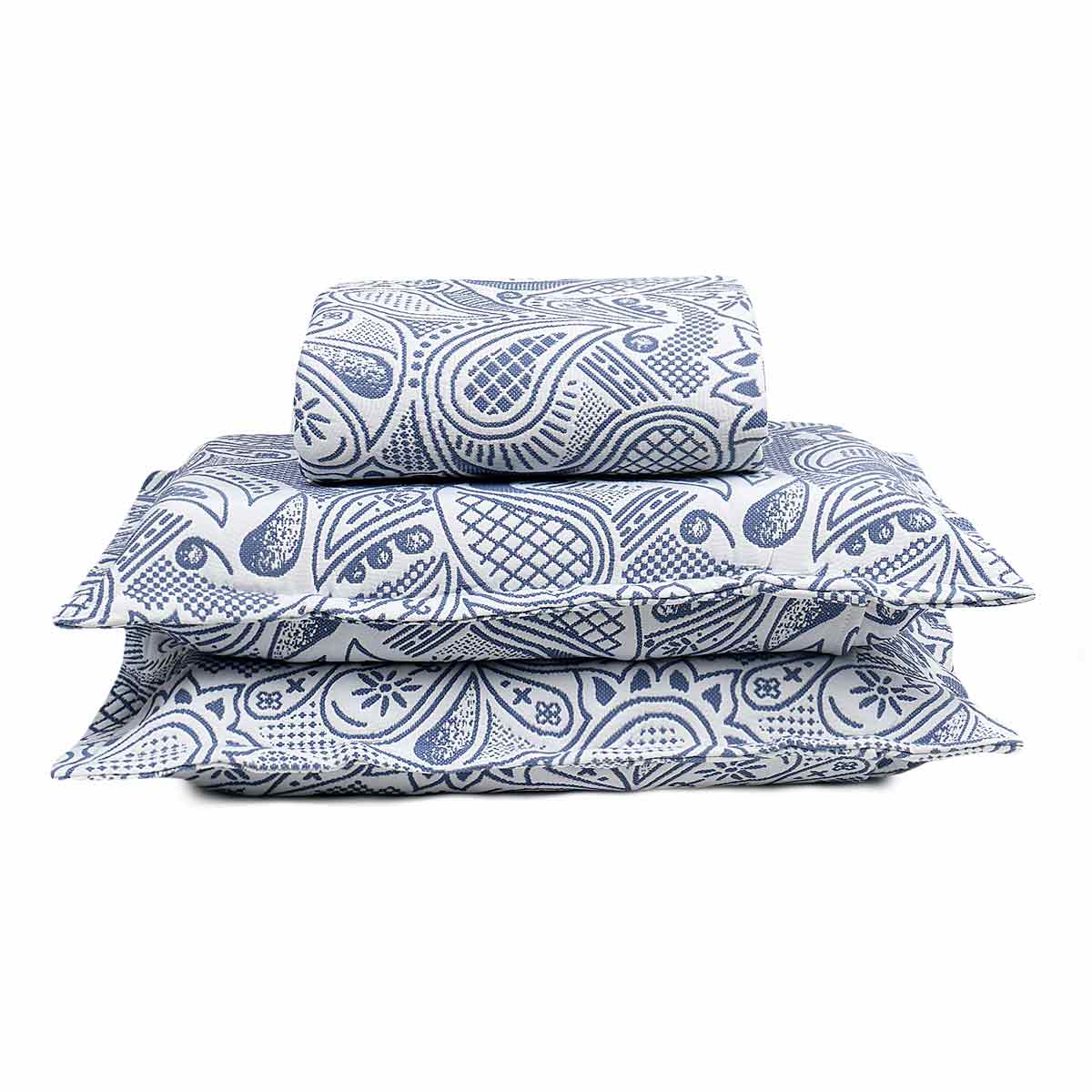 Colcha Casal Jacquard Memory 3 Peças - J. Serrano